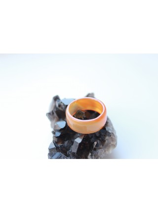 Кольцо из сердолика с нареканиями (DF0027) 9 мм