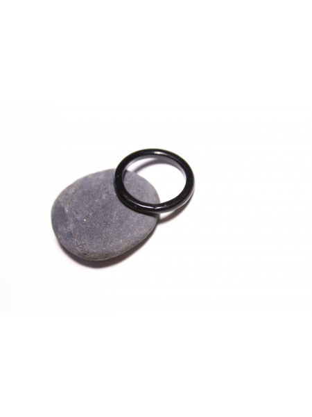 Кольцо из агата с нареканиями (DF0029) гладкое 3мм
