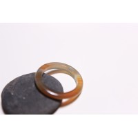 Кольцо из сердолика с нареканиями (DF0030) 3 мм