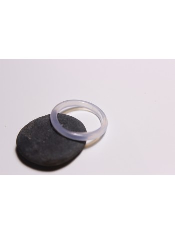 Кольцо из агата с нареканиями (DF0031) гладкое 3мм