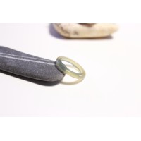 Кольцо из агата (KLU0049) 3 мм гладкое 