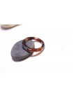 Кольцо из сардоникса (KLU0050) 3 мм гладкое 