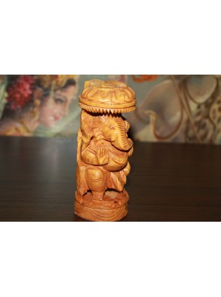 Статуэтка деревянная Ганеша (AK0022)